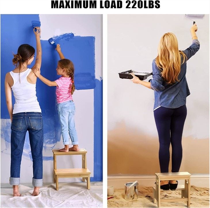 Bamboo Toddler Tower step stool (5)